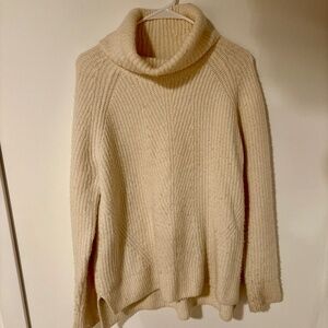 Madewell cream cowell neck sweater